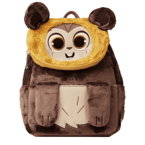 Loungefly Star Wars Plush Wicket Mini Backpack 🆕 - Picture 2 of 9